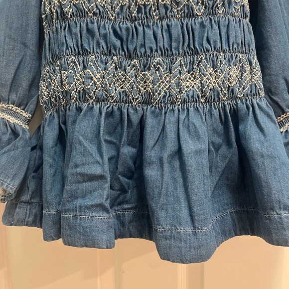 NWT Seventy + Mochi Sally 3/4
Sleeve Square Neck Top Blue Rodeo Vintage-Size 6 - Picture 6 of 12